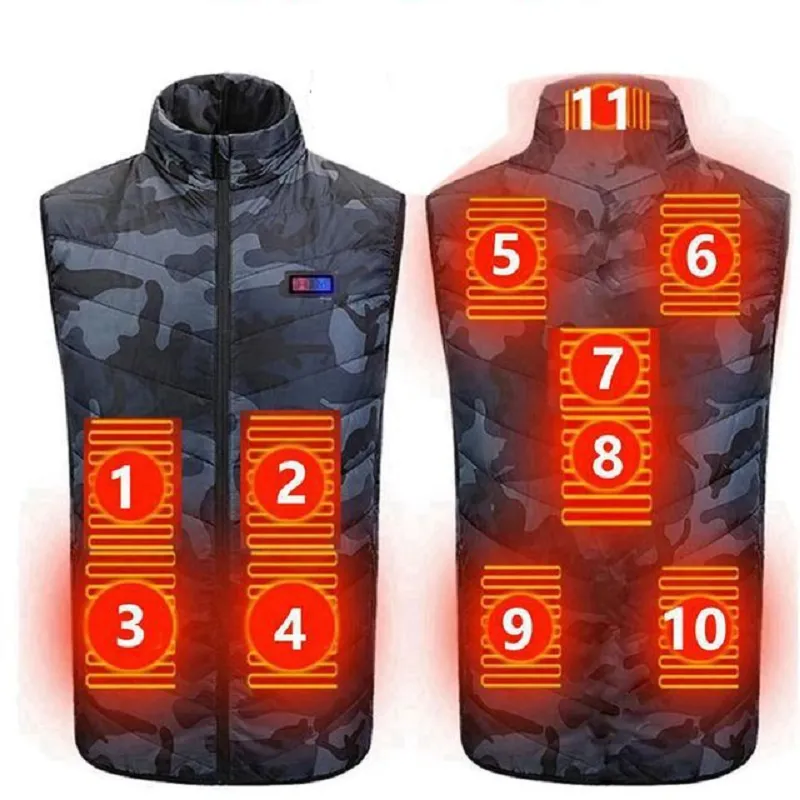 11 areas Electric Heated  Jacket