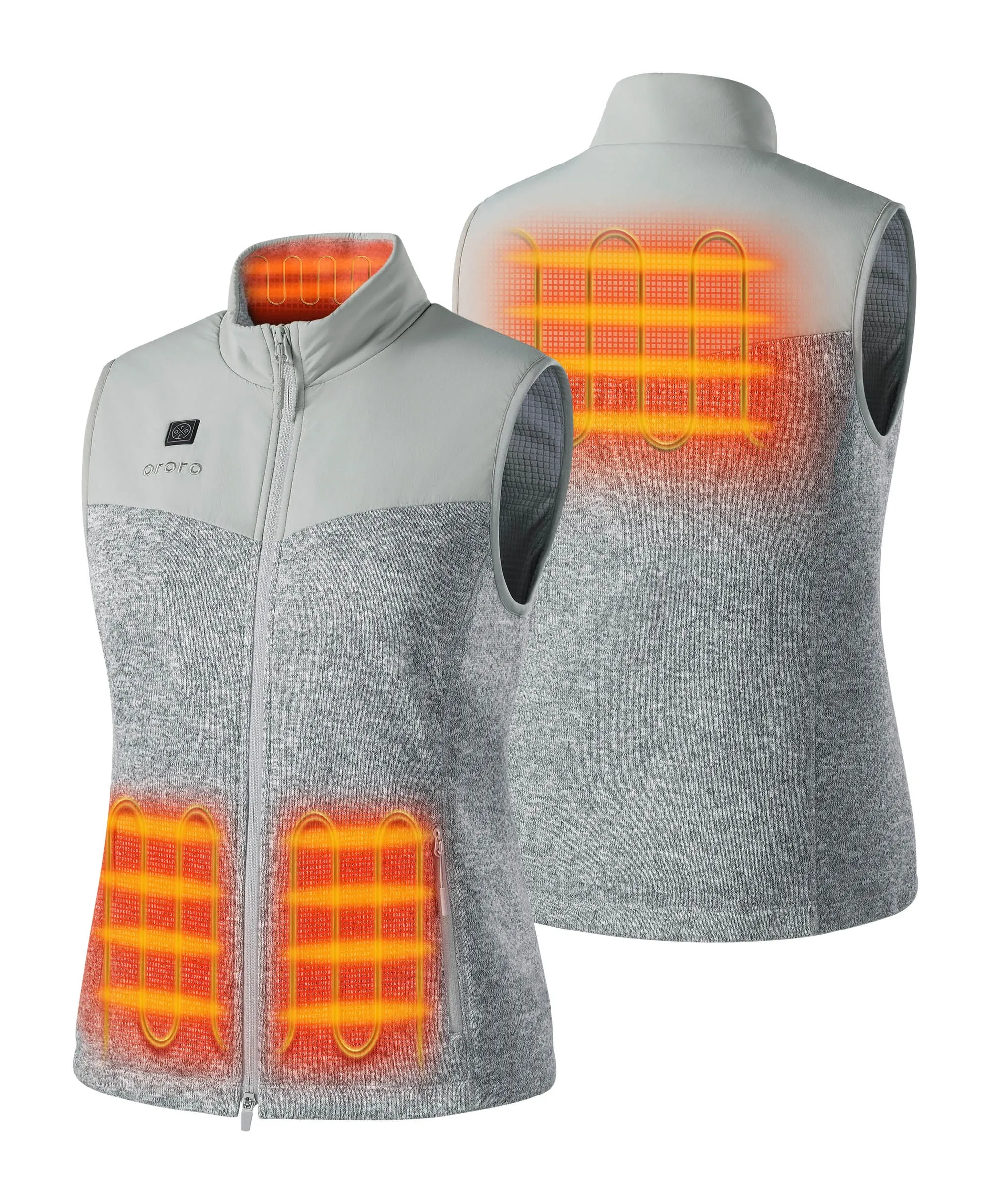 Augusta Women's Heated Sweater Fleece Vest (Apparel Only)