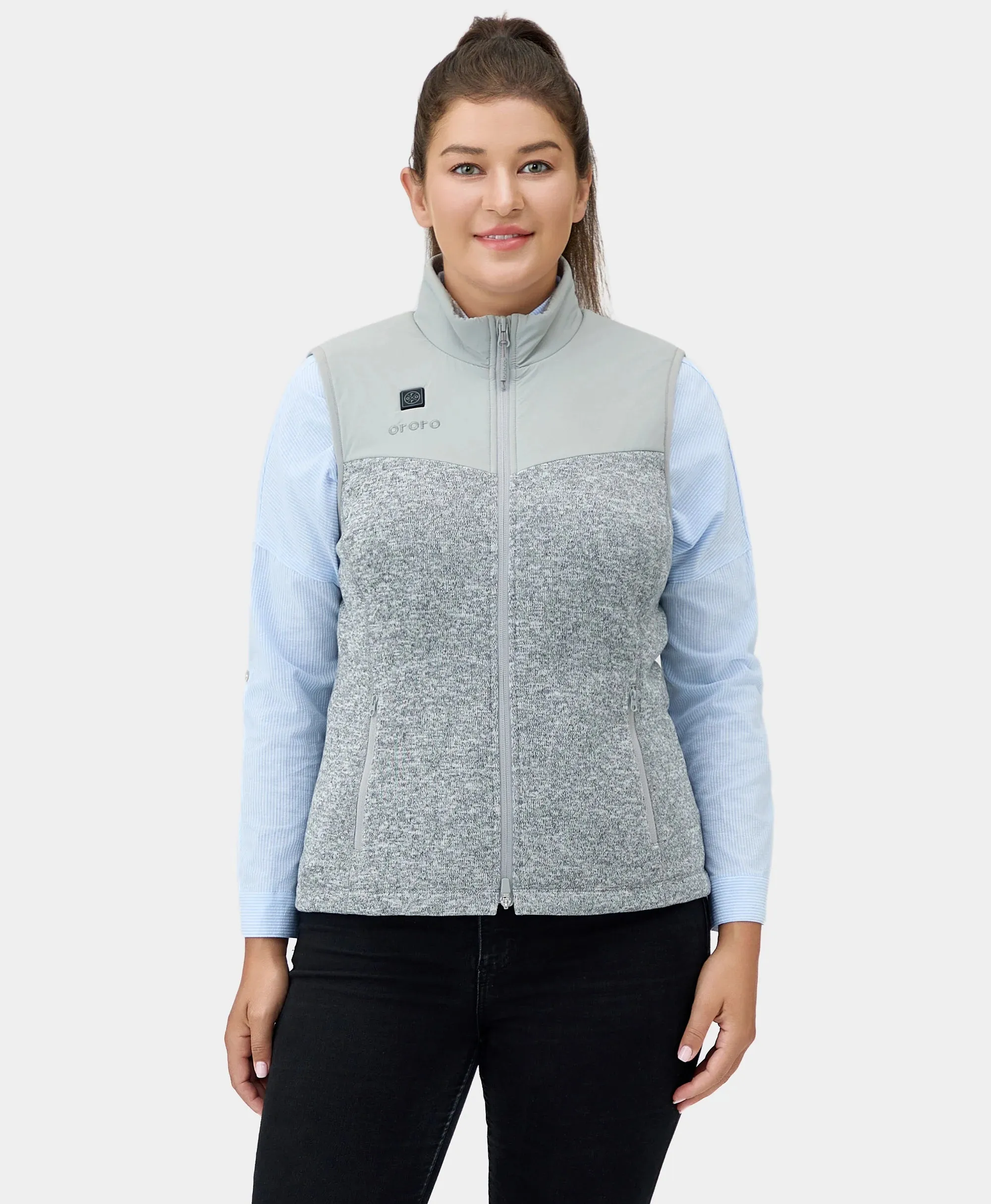 Augusta Women's Heated Sweater Fleece Vest (Apparel Only)