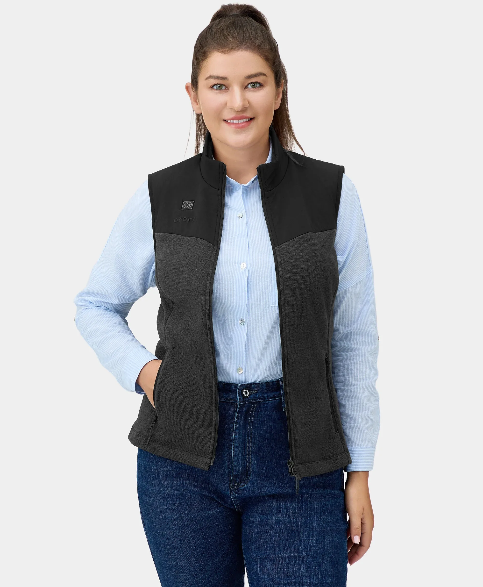 Augusta Women's Heated Sweater Fleece Vest (Apparel Only)
