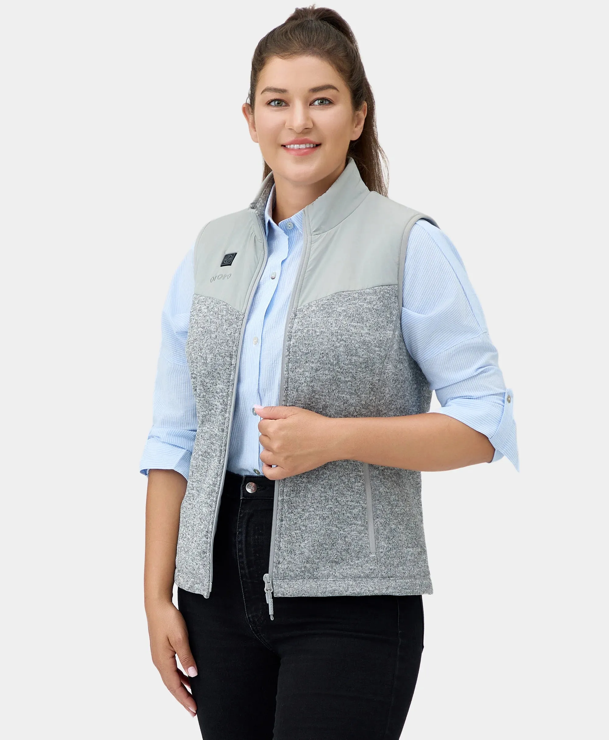 Augusta Women's Heated Sweater Fleece Vest (Apparel Only)