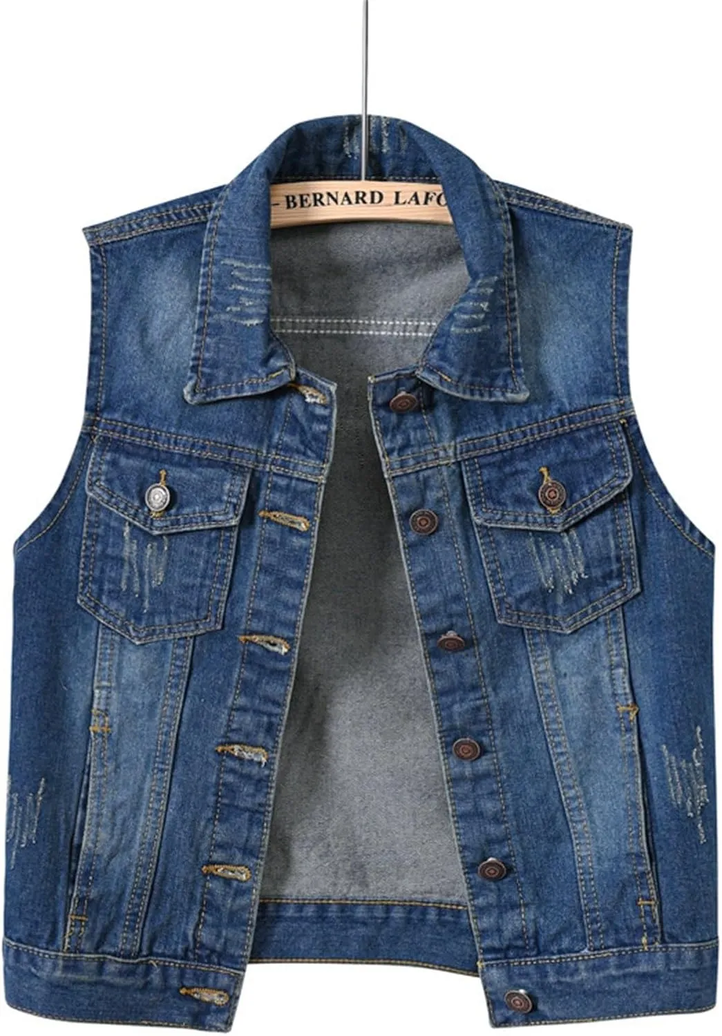 Jean Vest Top for Women 2025 Trendy Plus Size Sleeveless Denim Jacket Comfy Casual Classic Cute Cropped Jackets Coats