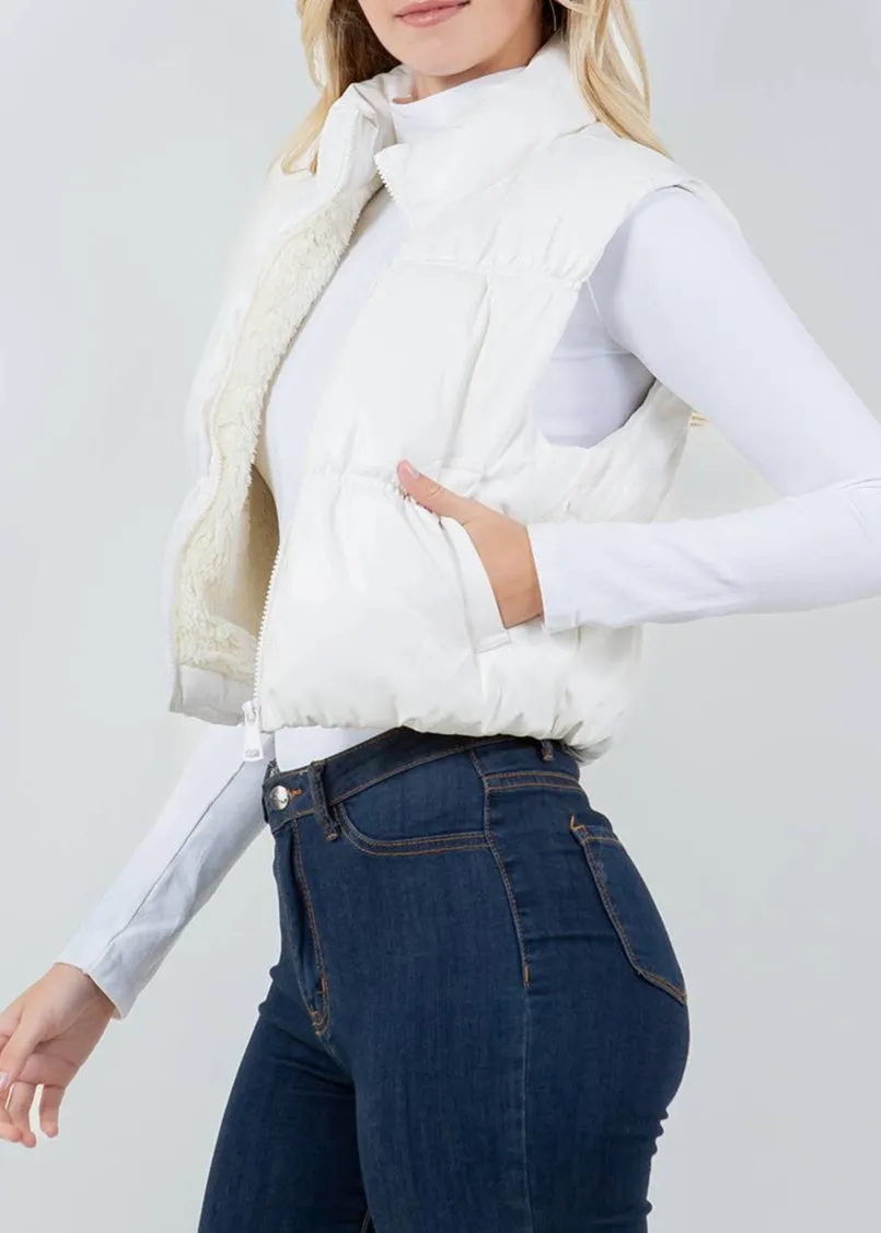 Lola Sherpa Lined Puffer Vest