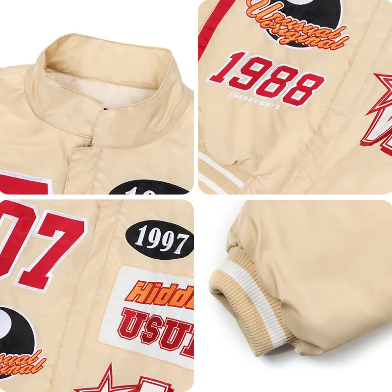 PopFlying Thicken Bomber Jacket Embroidery 07