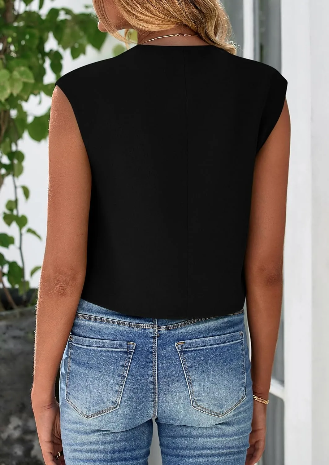 PRETTYGARDEN Women's Summer Suit Vest 2025 Dressy Casual Crop Tops Business Work Office Clothes Trendy Blazer Waistcoat