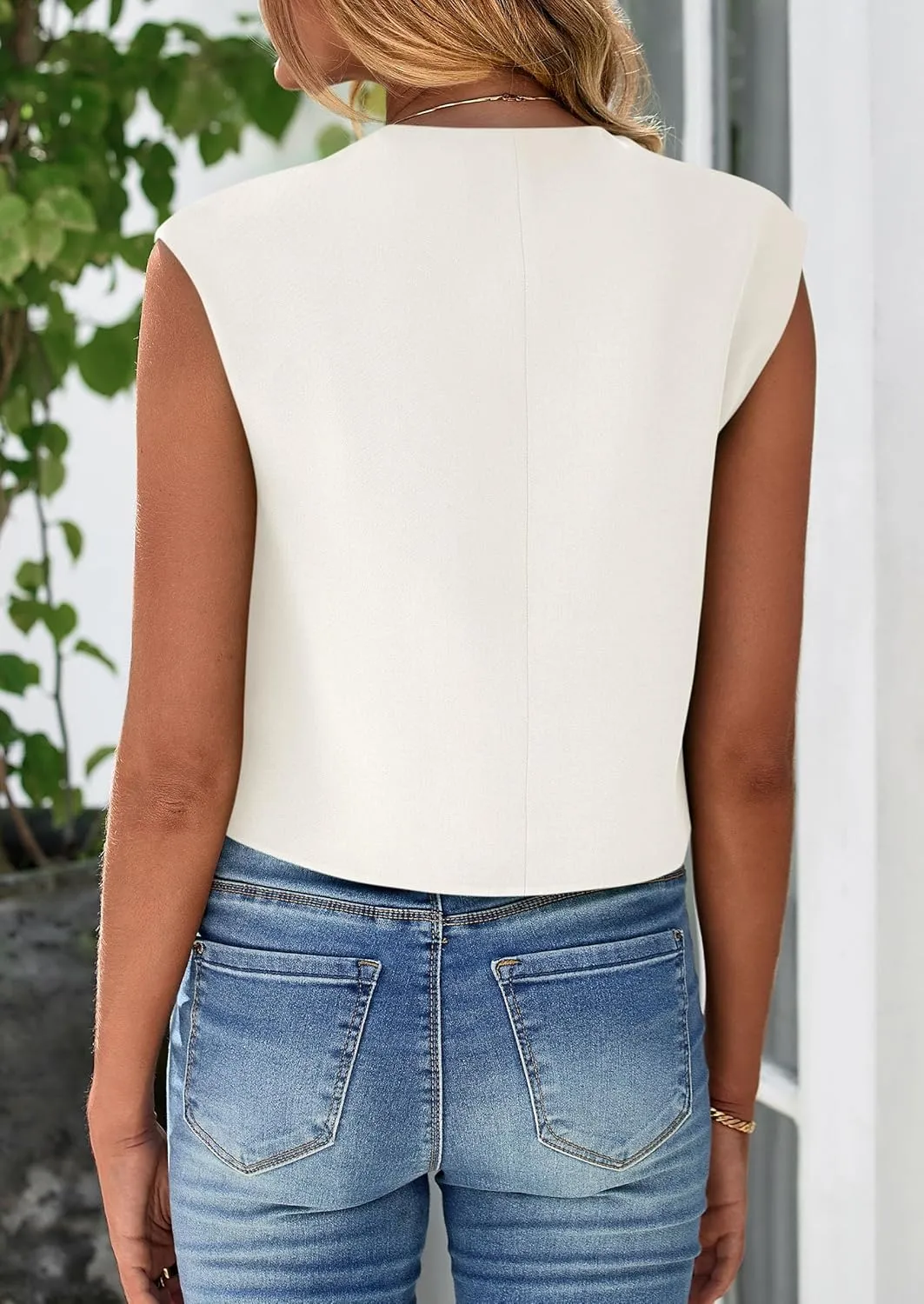 PRETTYGARDEN Women's Summer Suit Vest 2025 Dressy Casual Crop Tops Business Work Office Clothes Trendy Blazer Waistcoat