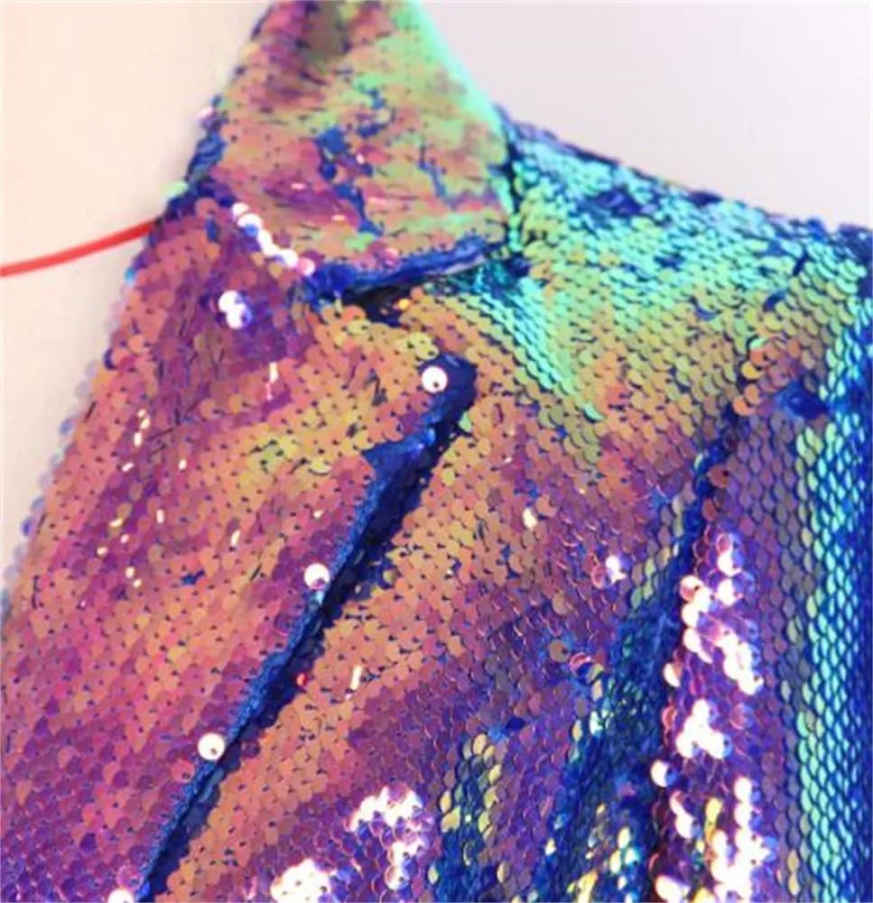Sequins Womens Blazer Womens Jacket Evening Party Christmas Sparkly Cardigan Coat