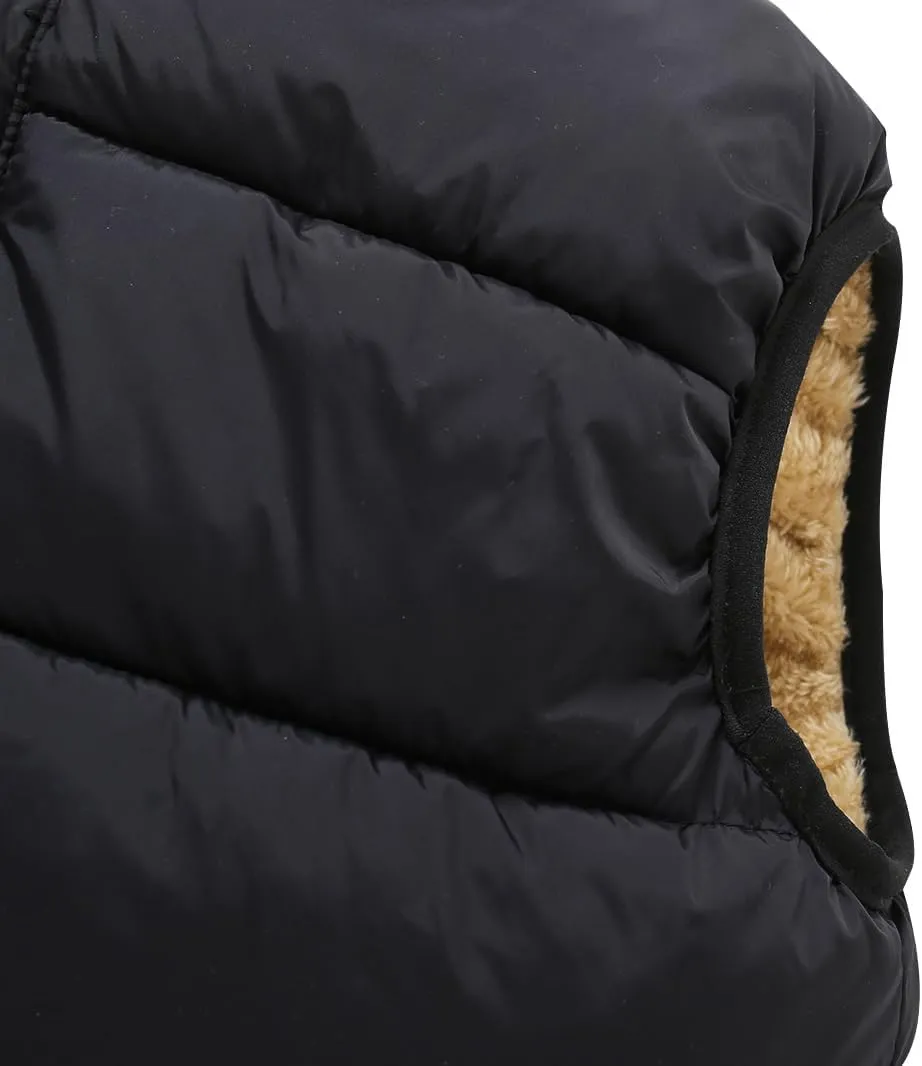 Toddler Puffer Vest Boys Girls Fleece Vest Puffy Toddler Boy Sleeveless Jacket Coat with Removable Hood