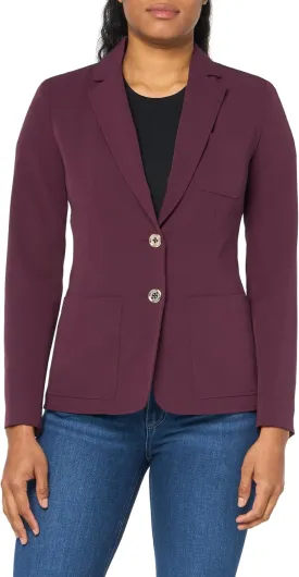 Tommy Hilfiger Womens Notched Blazer Jacket