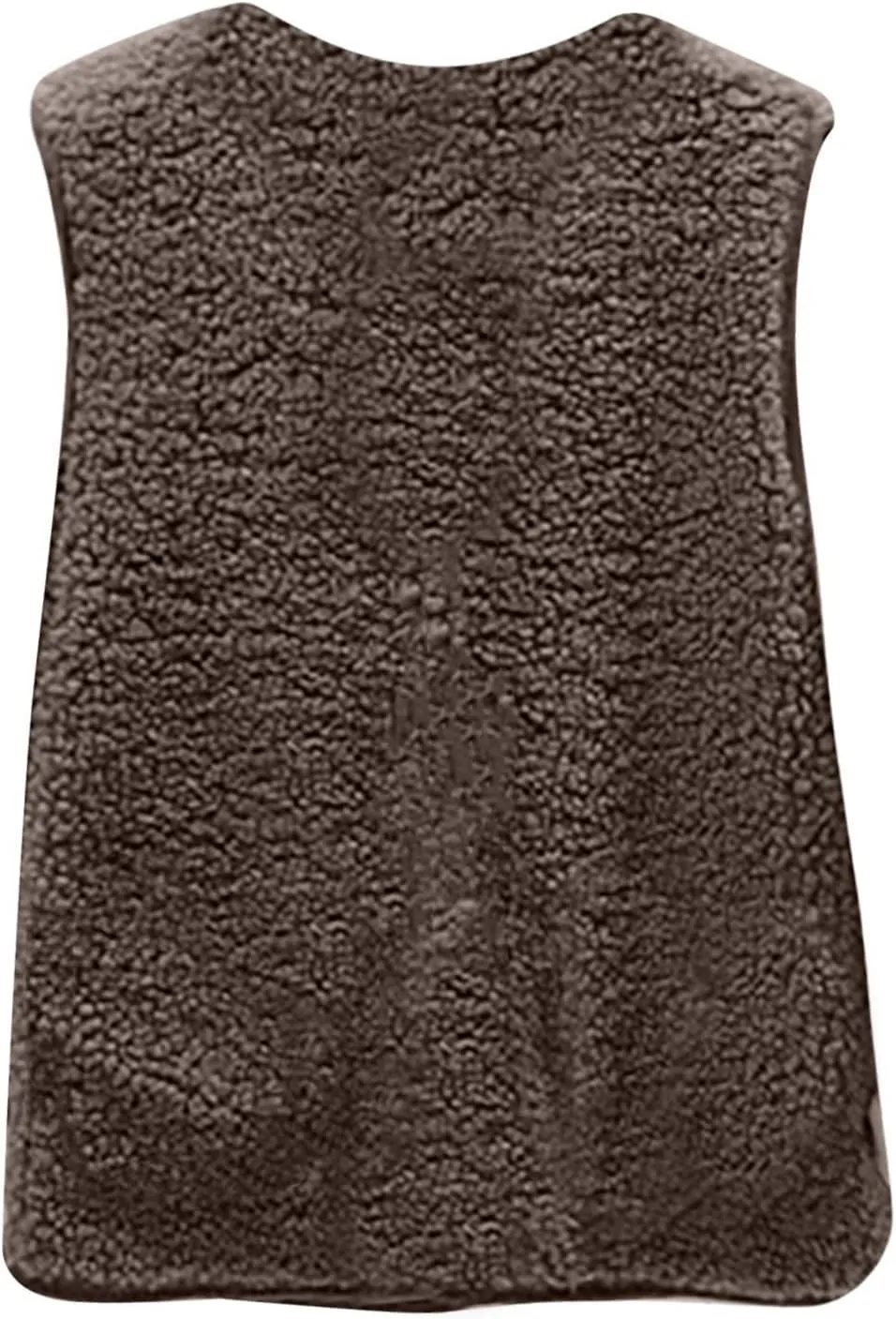 Womens Oversized Fleece Vest 2024 Sleeveless Fuzzy Sherpa Jacket Fall Winter Button Down Outerwear with Pockets