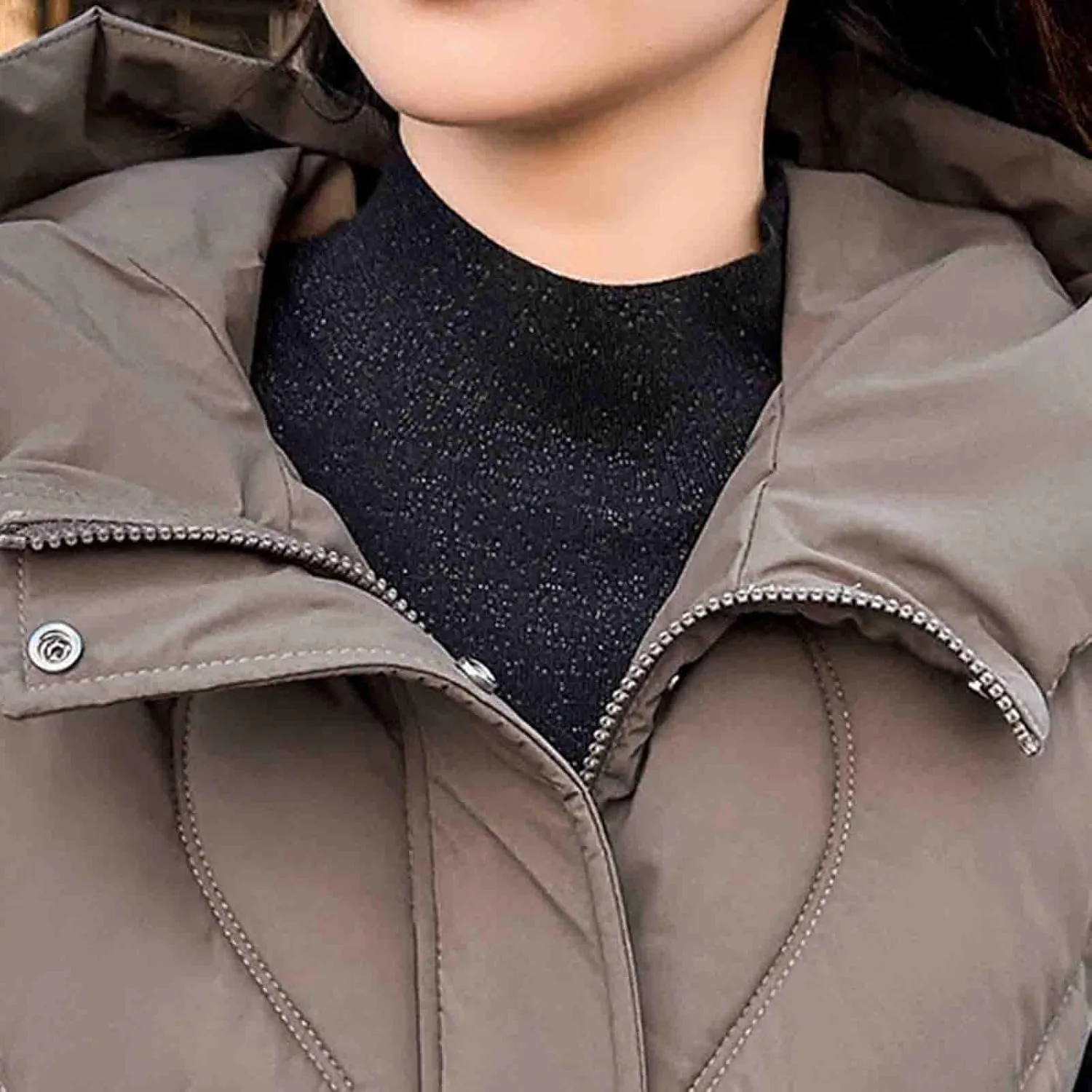 Women's Tunic Puffer Vest Insulated Hooded Sleeveless Quilted Jackets Winter Outwear Warm Gilet Coats with Pockets